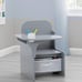 Children MySize Chair Desk With Storage Bin, Grey