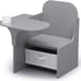 Children MySize Chair Desk With Storage Bin, Grey