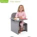 Children MySize Chair Desk With Storage Bin, Grey