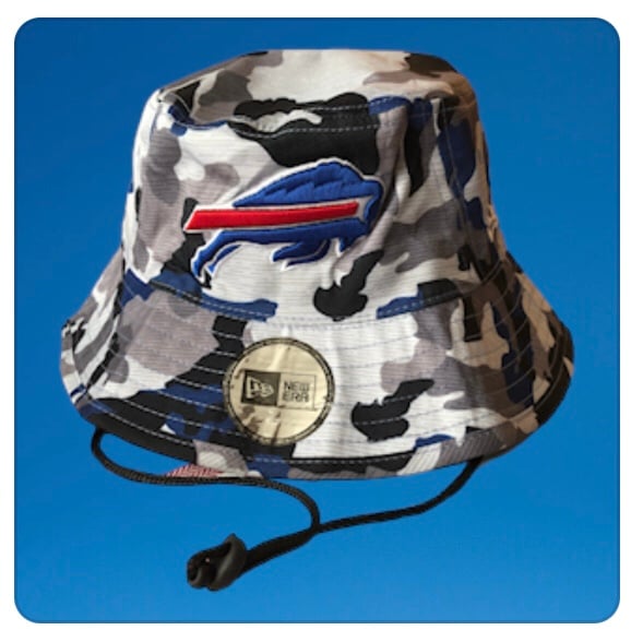 Buffalo Bills NFL Mafia Camoflauge Unisex Drawstring Logo Bucket Hat NEW ERA NWT