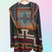 Bolivian Incan patterened sweater 100% Alpca Wool