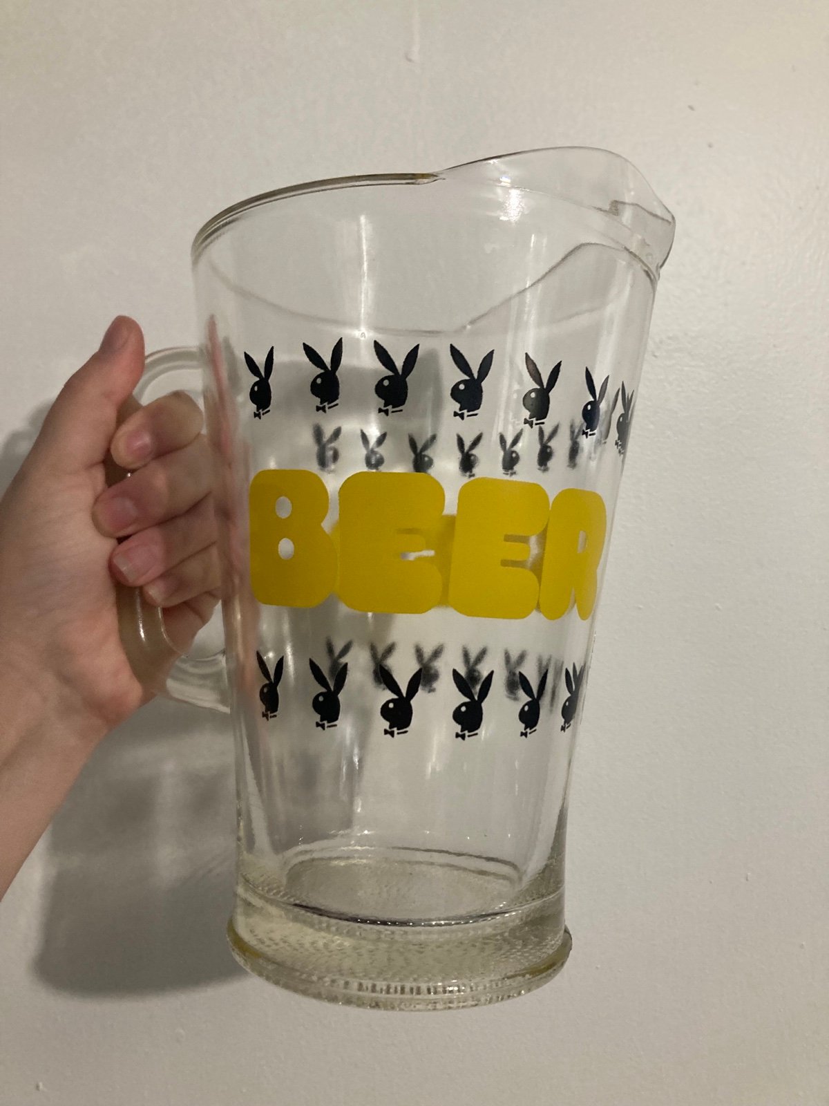 Vintage Playboy Bunny Bar Pub Restaurant Beer Pitcher 9 EUC