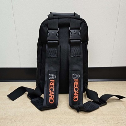 NEW RECARO RACING BLACK Harness Detachable Adjustable Shoulder Strap Backpack