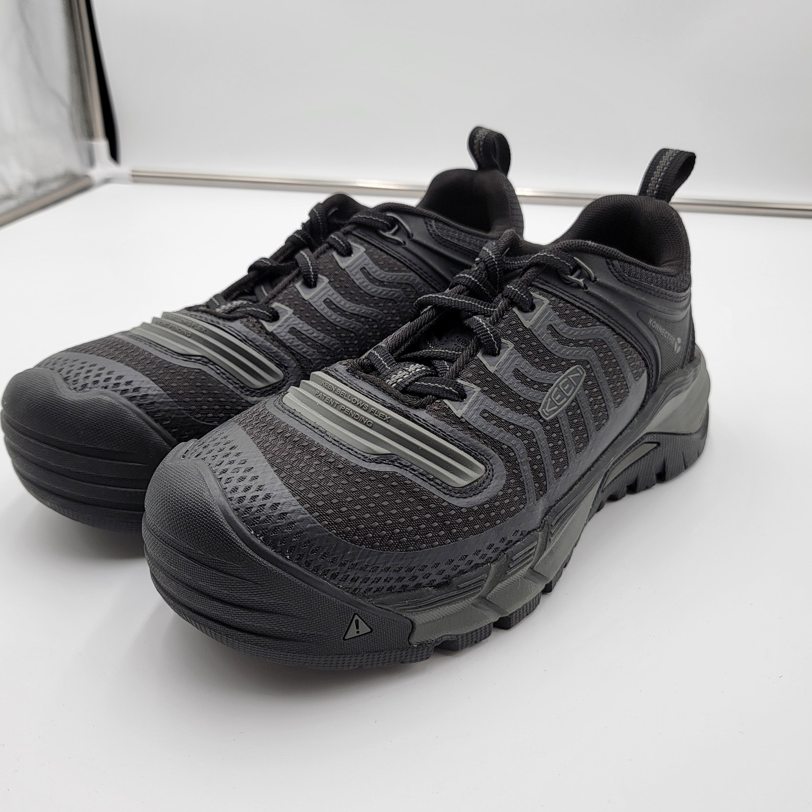 Keen Utility Kansas City KBF Men Shoes Black Comp Toe Sz 8EE