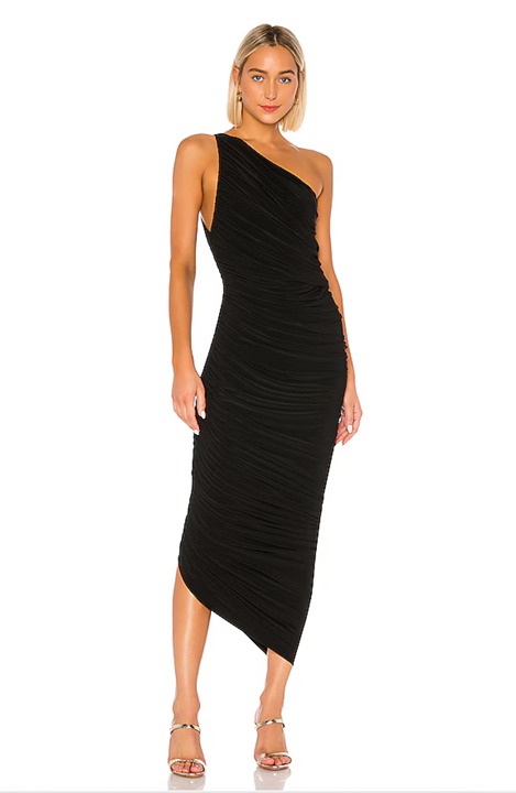 Like- New Norma Kamali Diana Black Women's Gown Small