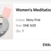 Lululemon meditation set with cushion, candle, book