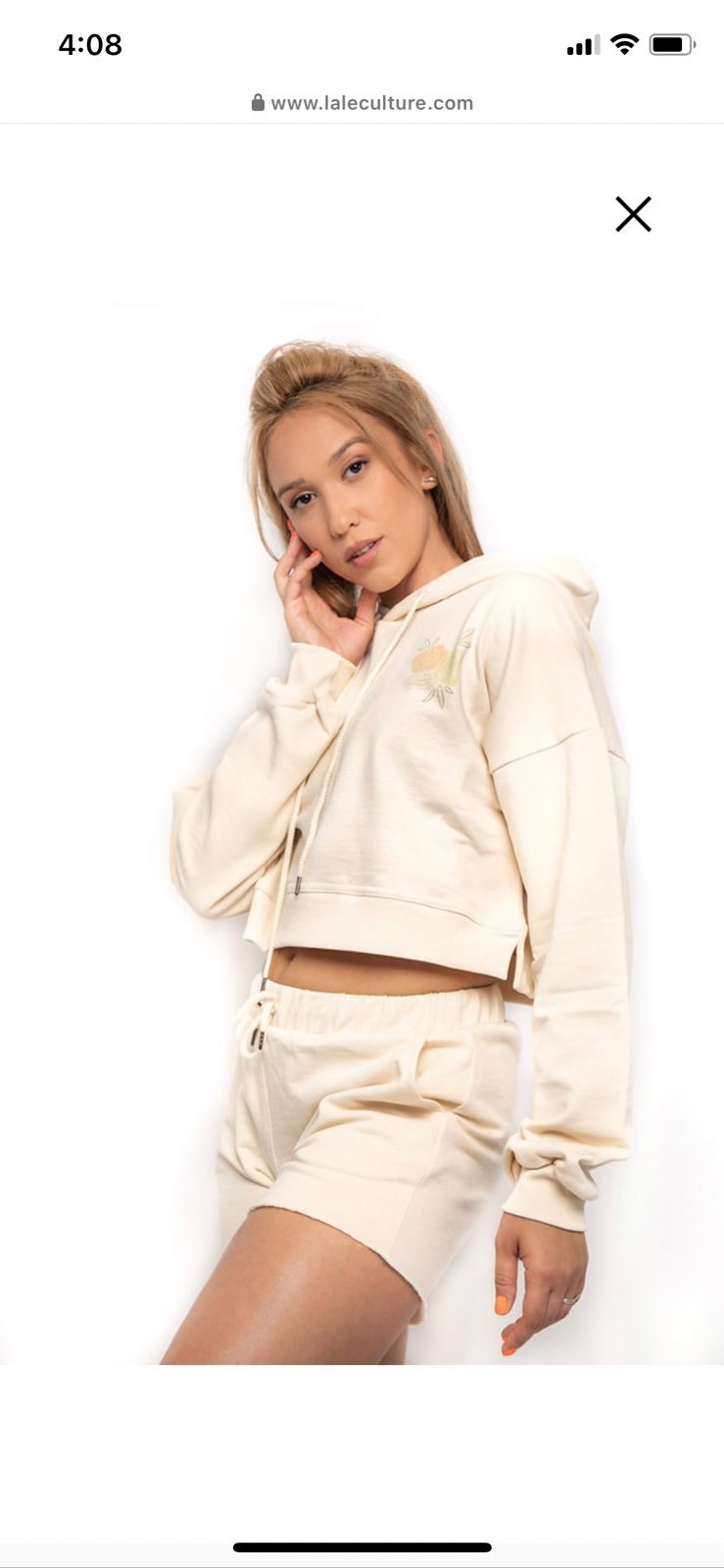 Lale Culture Organic Cropped Hoodie