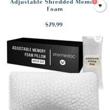 NWT Pharmedoc Curved Neck Pillow