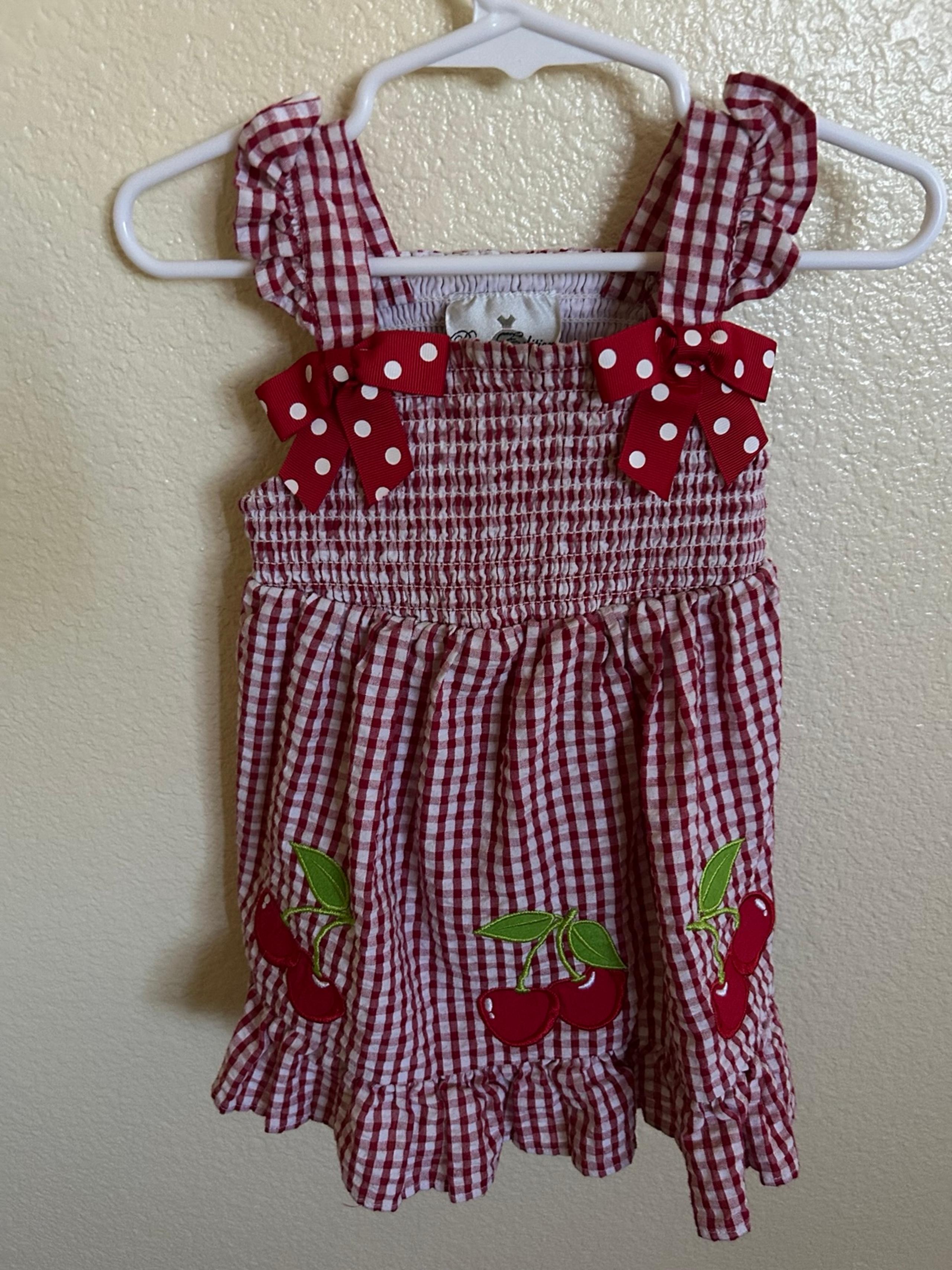 Cherry gingham dress