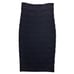 Diane von Furstenberg Pencil Skirt Textured Stitch Knit Black 2/XS