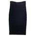 Diane von Furstenberg Pencil Skirt Textured Stitch Knit Black 2/XS