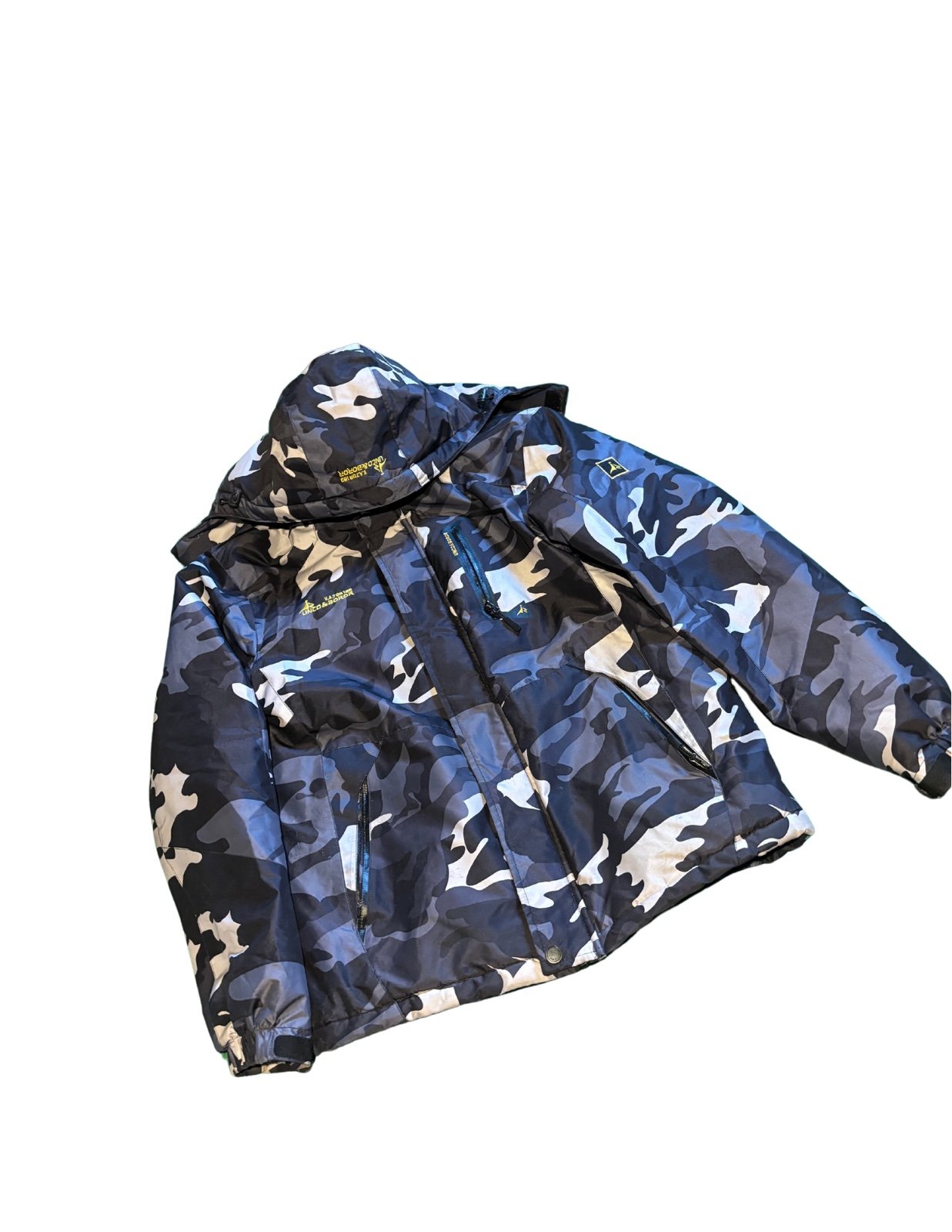 Black and Grey Camo Coat