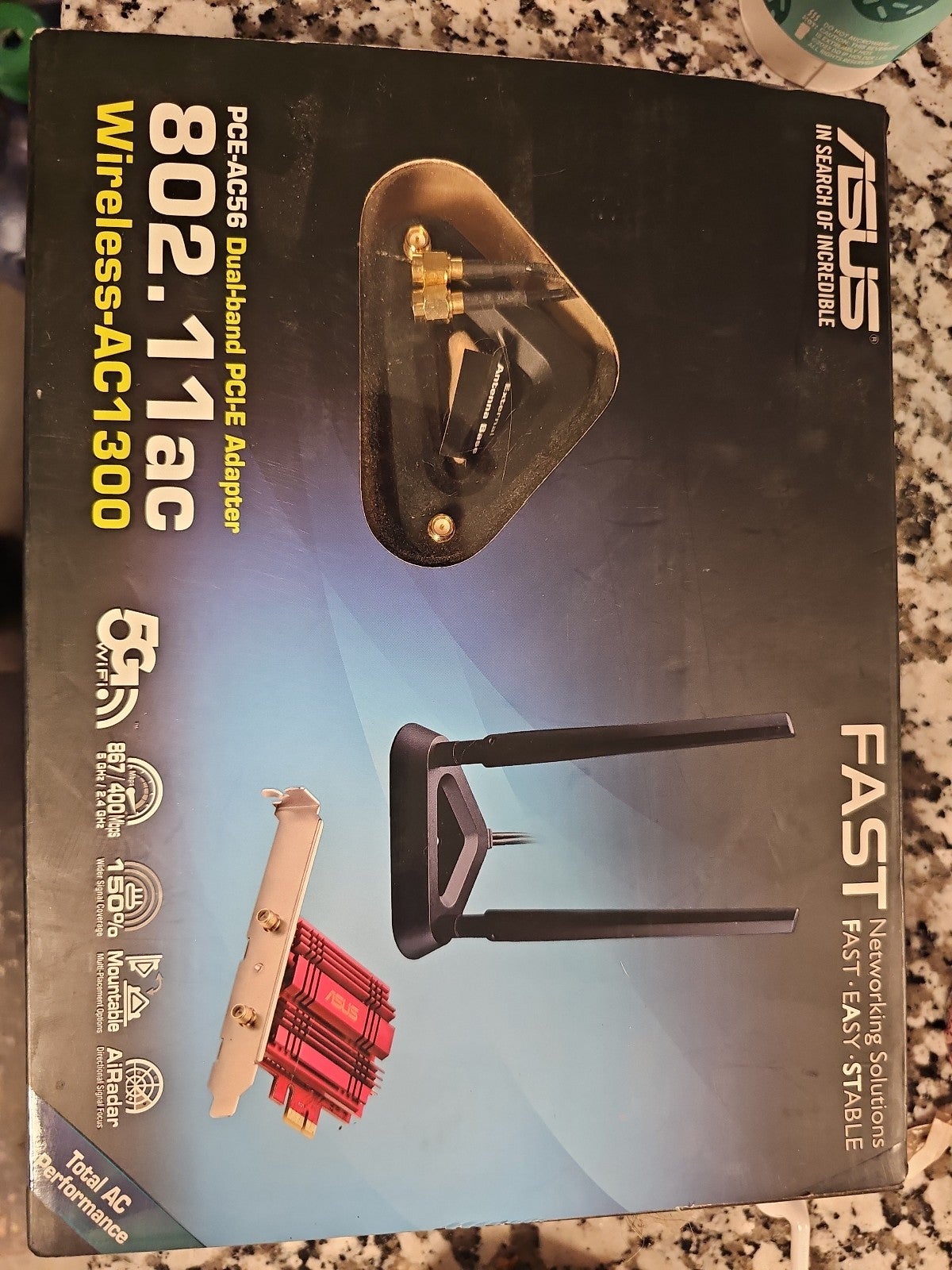 ASUS PCE-AC56 DUAL-BAND WIRELESS AC1300 PCI-E ADAPTER