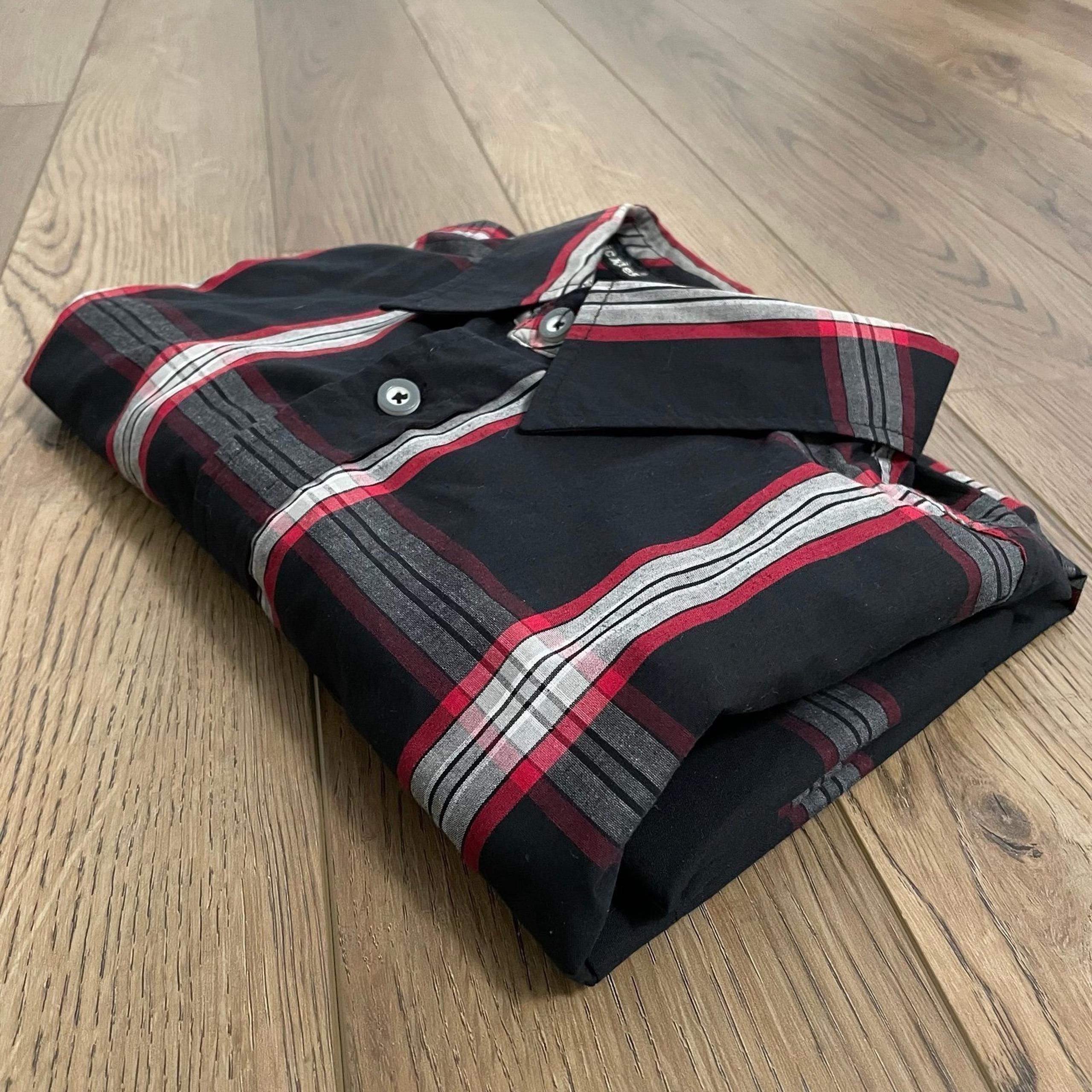 Dickies Red Black Plaid Short Sleeve Shirt