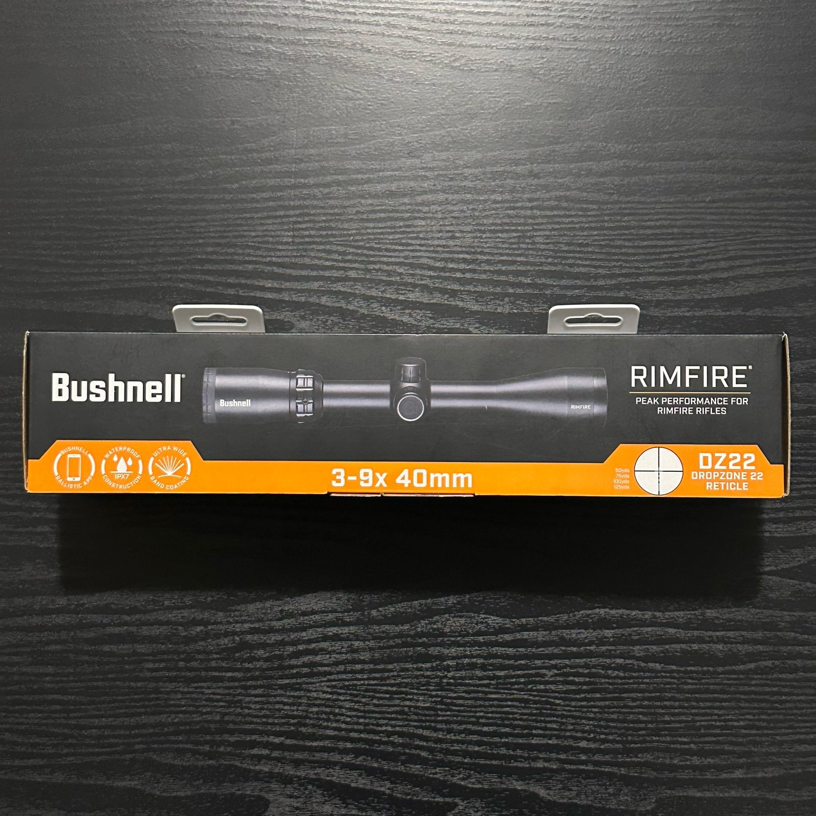Bushnell Rimfire 3-9x40 Riflescope DZ22 BDC Reticle IPX7 SFP Black