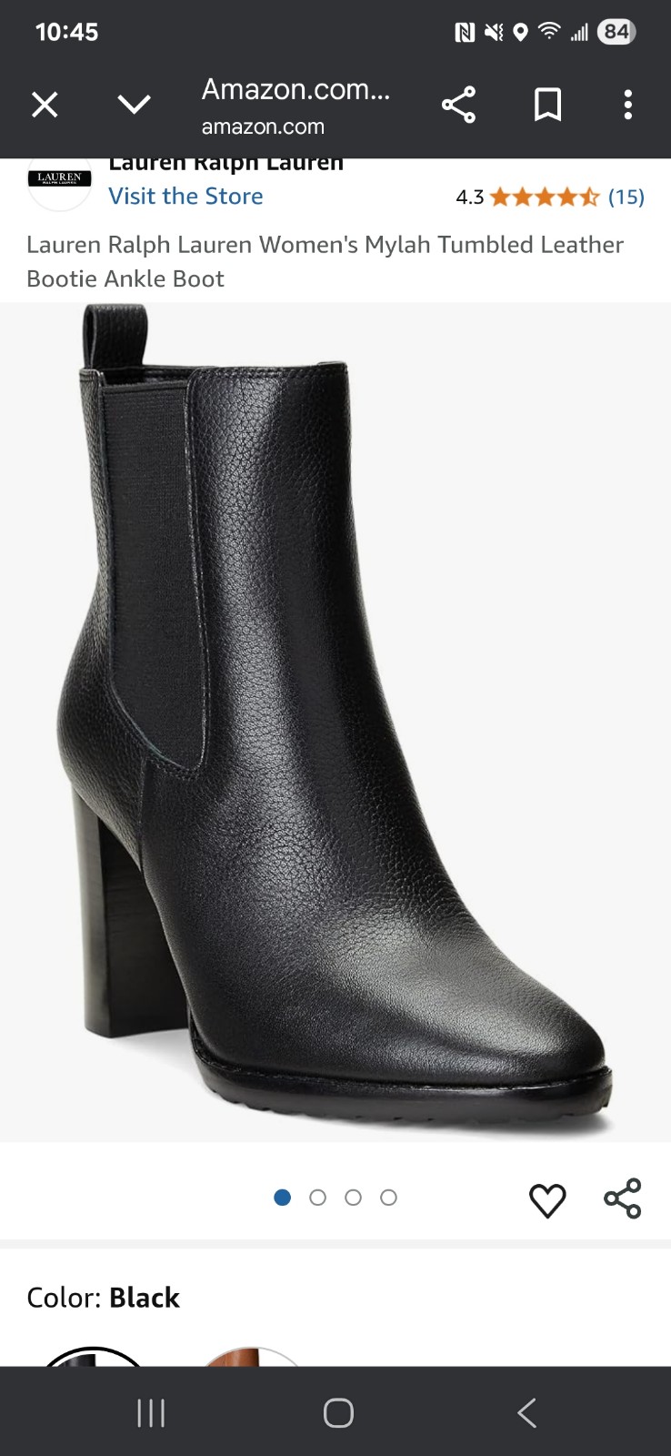 Ralph Lauren Mylah Leather booties size 8