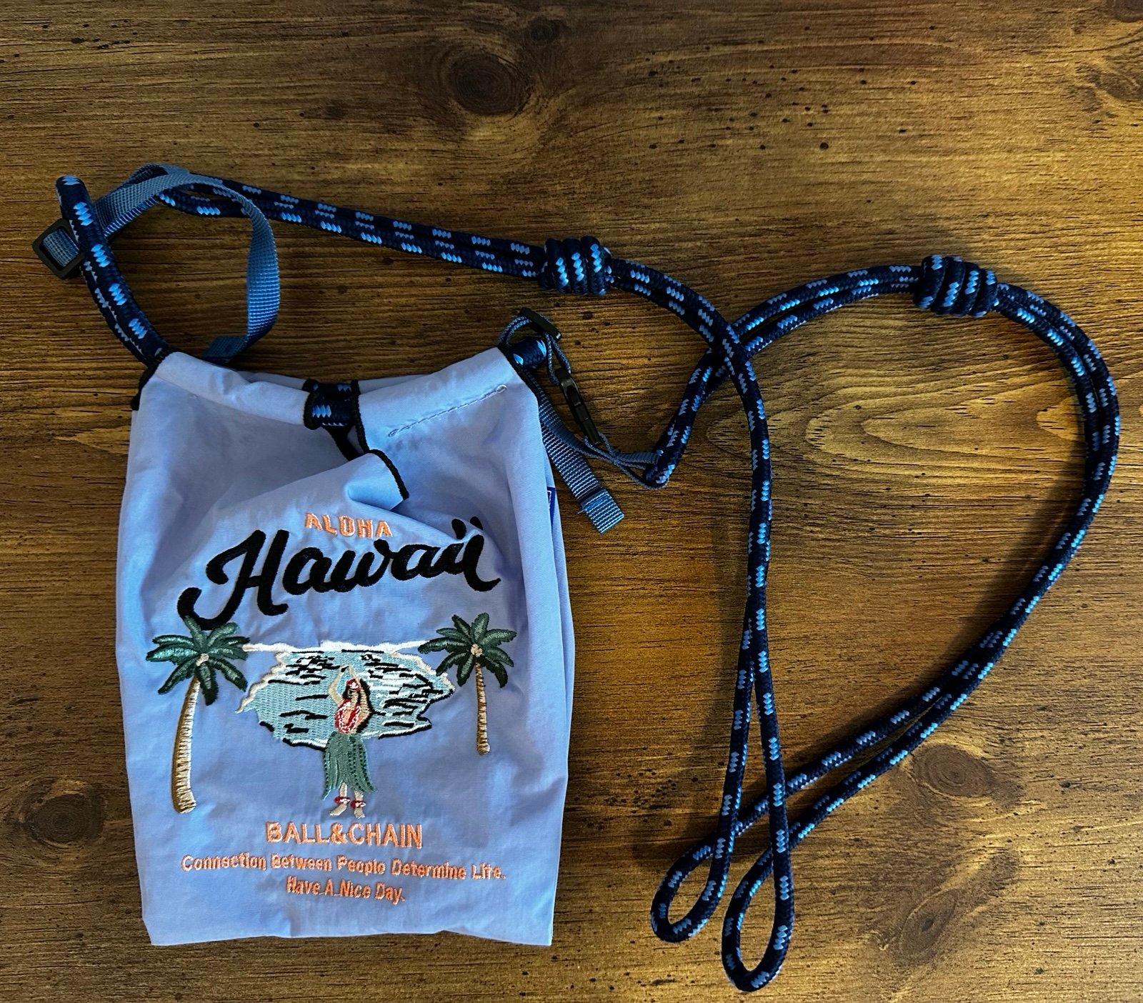 Authentic Ball And Chain Aloha Hawaii Lavender mini Bag
