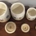Vintage Retro Canister Set Lot Farmhouse Stoneware Japan Kitchen Storage Decor