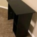 BRAND NEW! Simple Black Wood Desk with Side Storage Shelf
