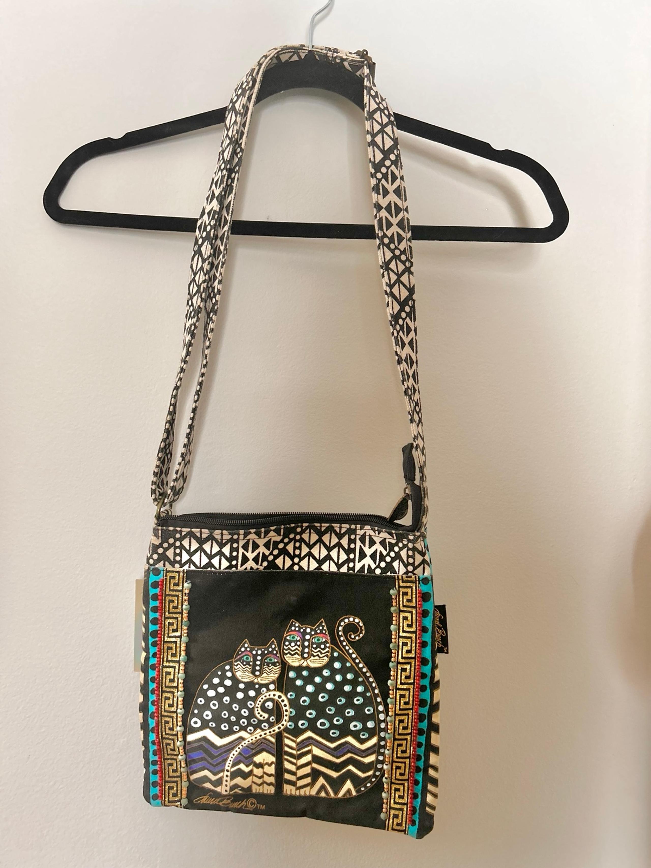 cat shoulder purse bag - Laurel Burch