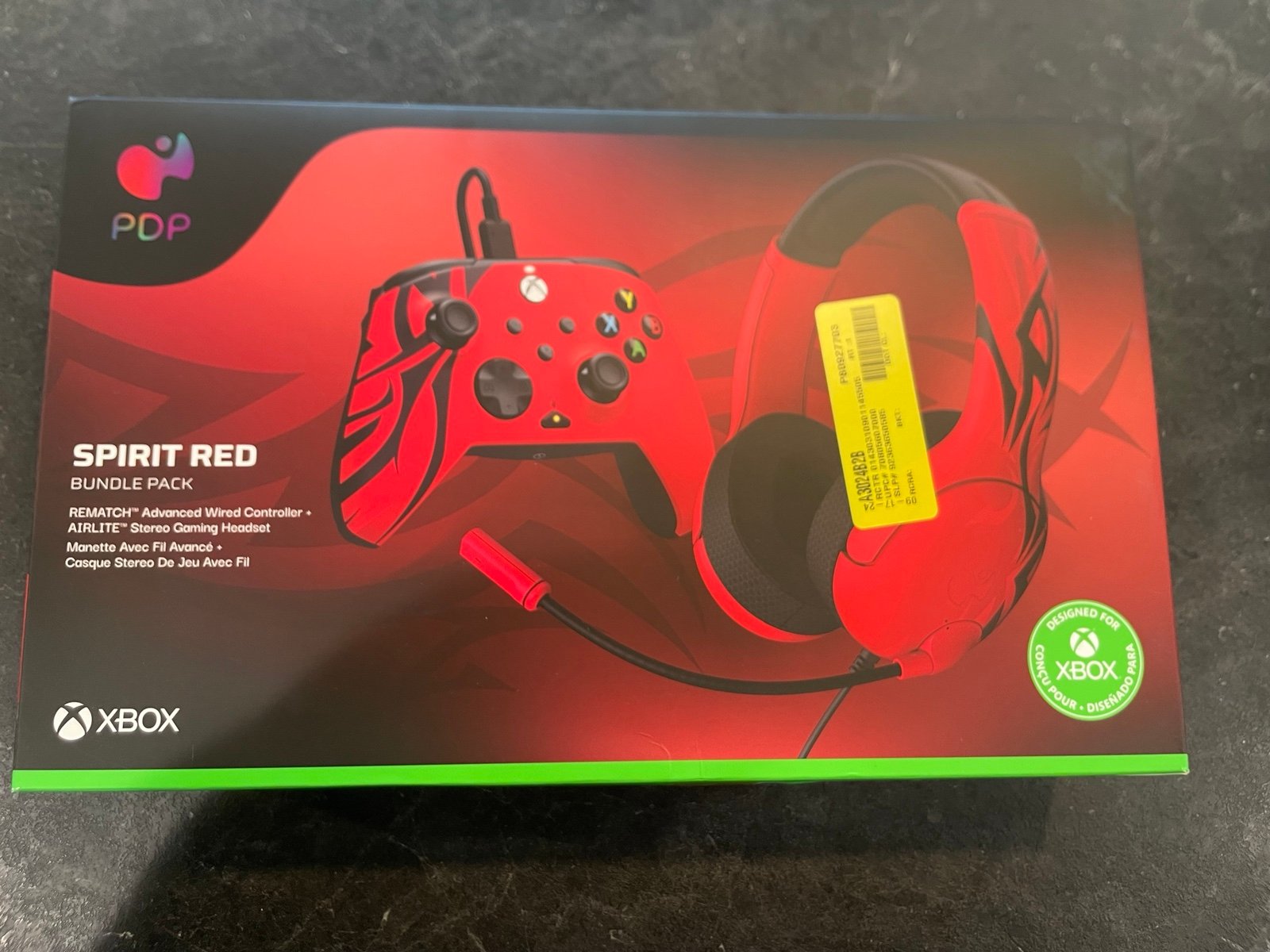 PDP Spirit Red Bundle Pack: Advanced Wired Controller