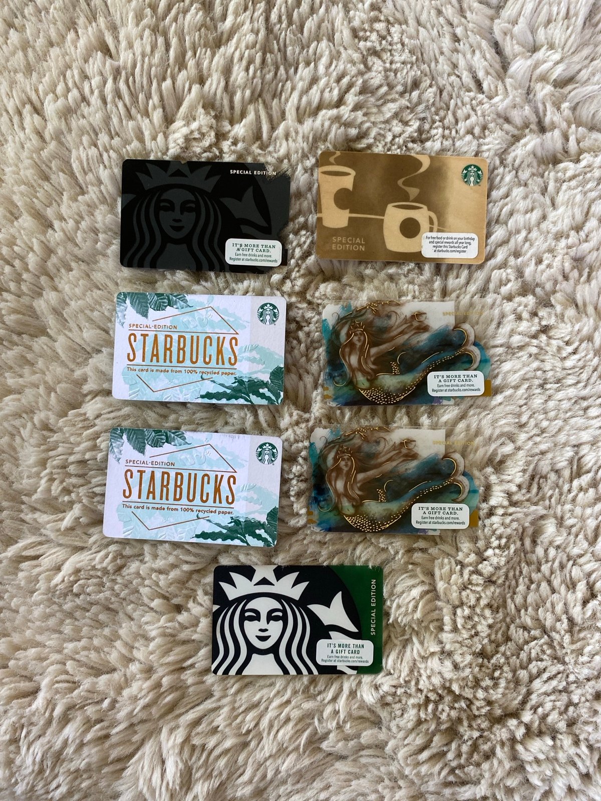 Starbucks cards