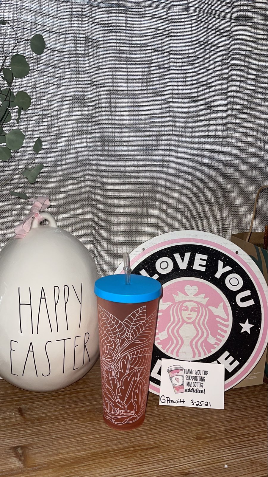 Starbucks pink cactus tumbler