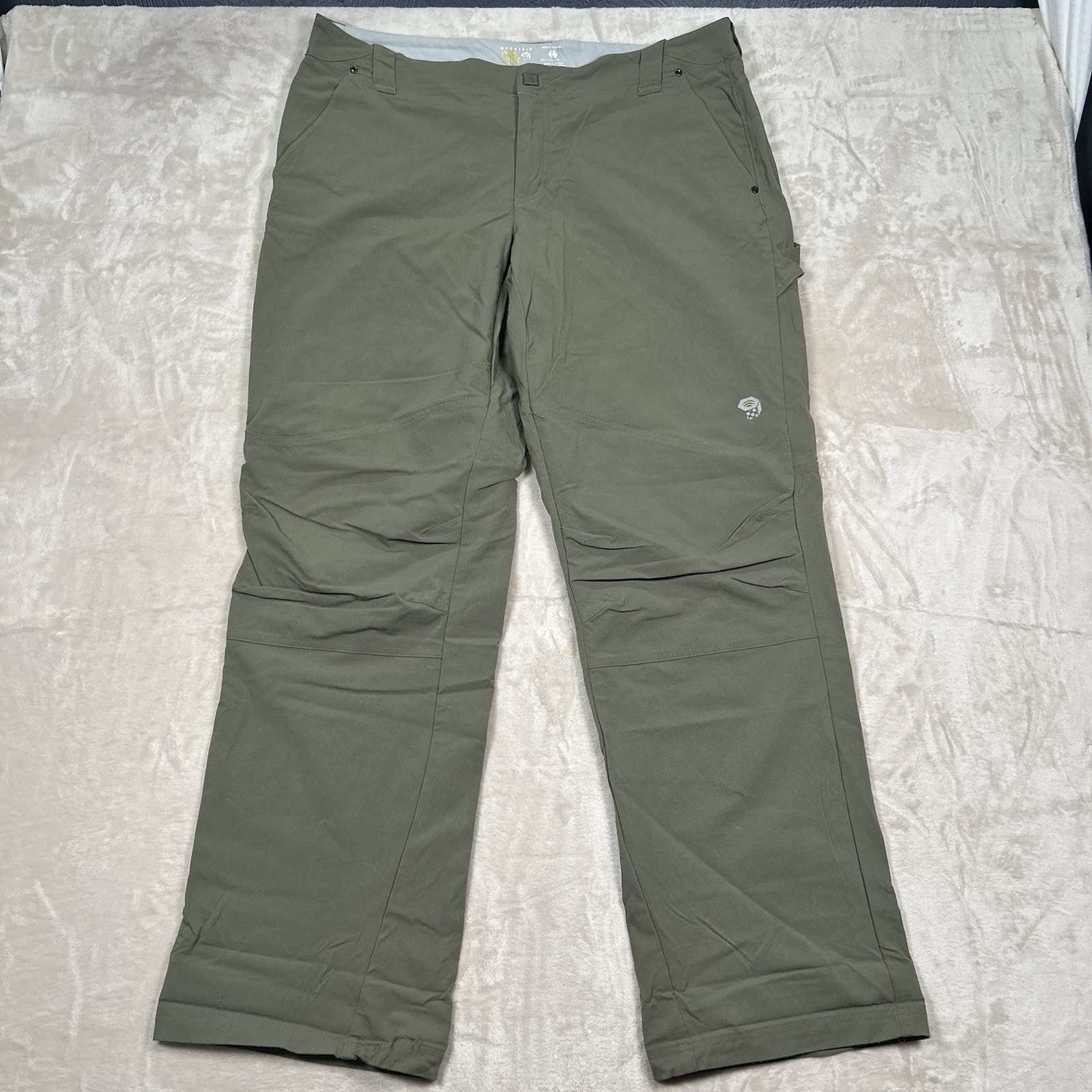 Mountain Hardwear Piero Pants Men's 40 Long Size 40x33 Green Hiking Climbing