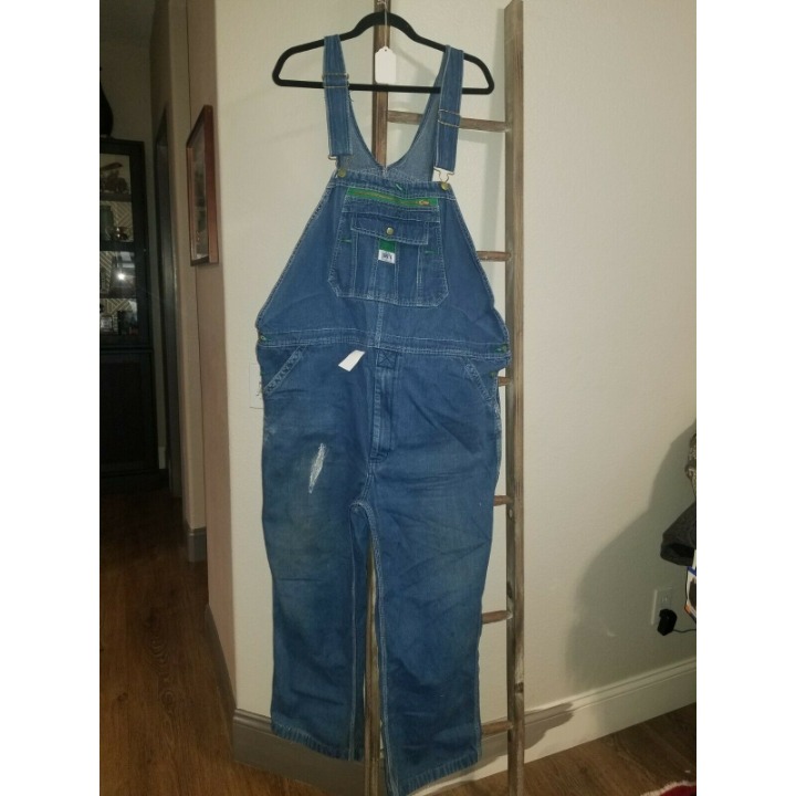 Vintage Distressed Liberty Denim Overalls Men’s Size 42 inseam 26.5 (hemmed).
