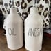 Rae Dunn Oil and Vinegar - Full Size Magenta Online Exclusive