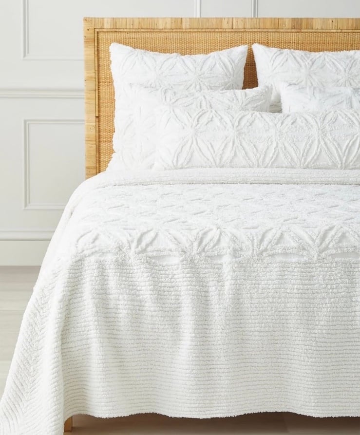 NEW Serena & Lily Marion Long Sham (14”x40”)-White