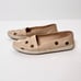 TOD'S Gommino Espadrille Driving Shoes Women 38.5 Beige Gold Loafers Leather