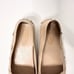 TOD'S Gommino Espadrille Driving Shoes Women 38.5 Beige Gold Loafers Leather