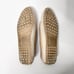 TOD'S Gommino Espadrille Driving Shoes Women 38.5 Beige Gold Loafers Leather