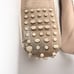 TOD'S Gommino Espadrille Driving Shoes Women 38.5 Beige Gold Loafers Leather