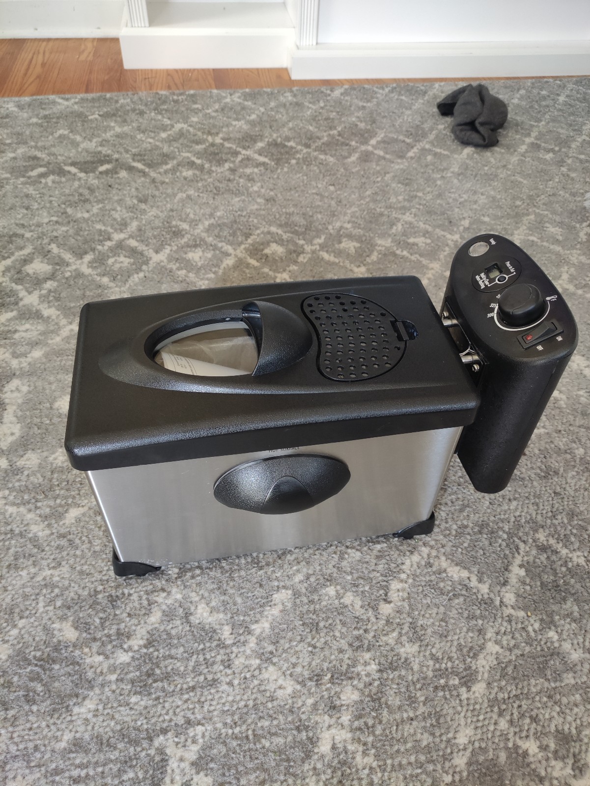 Hamilton Beach Fryer Silver Black Never Served