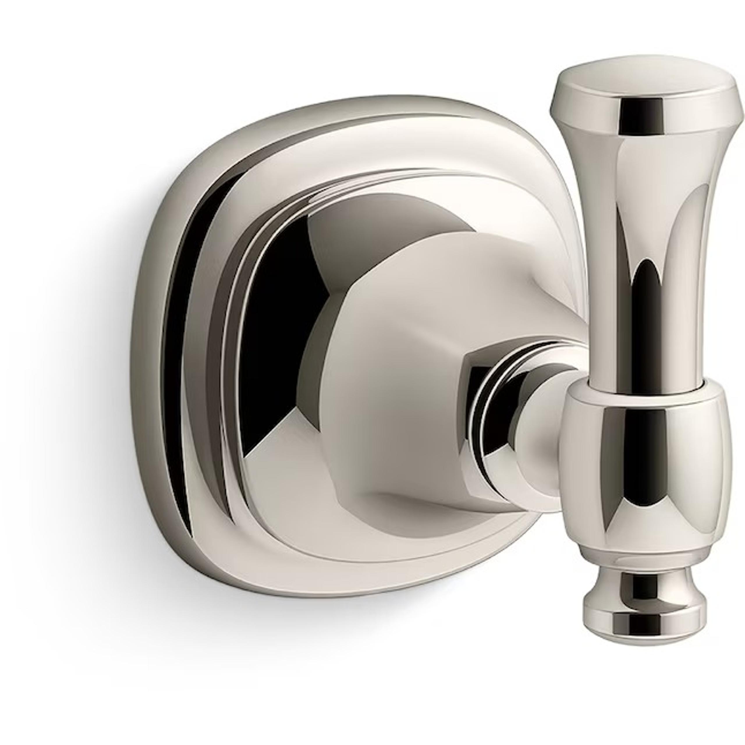 KOHLER Florez Vibrant Polished Nickel Single-Hook Wall Mount Robe Hook - NEW!