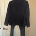 Size 10 Le Suit Dark Gray Window Pane with Tan Detail Women’s Suit
