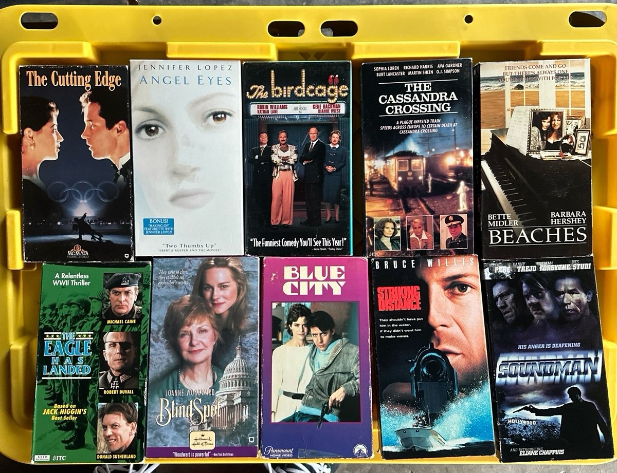 vhs tapes Lot of 10