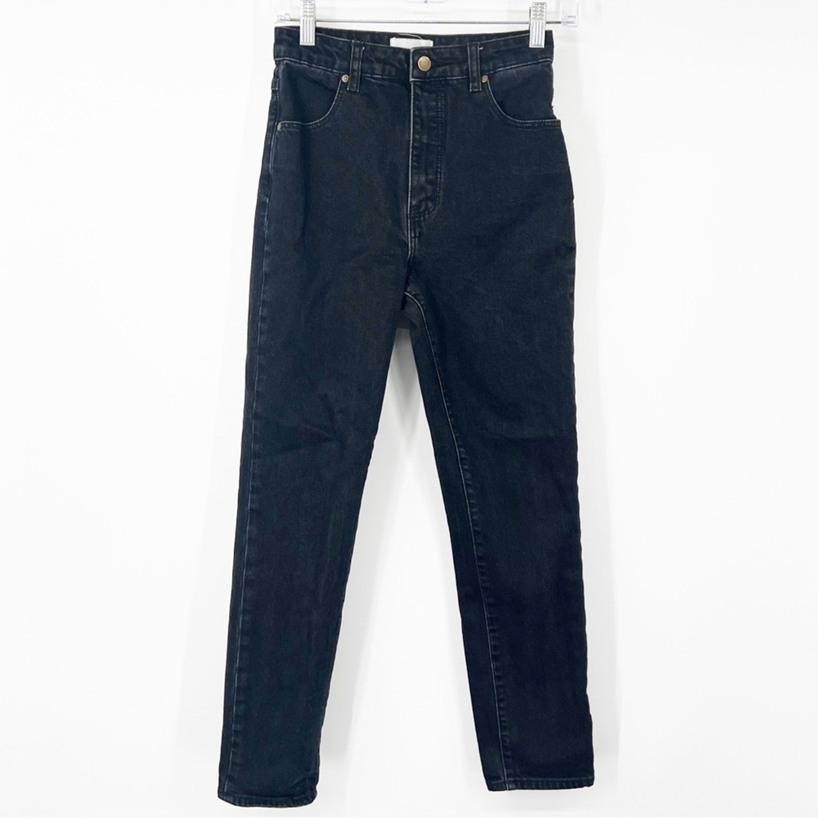 Rolla’s Dusters High Rise Slim Jeans in Black