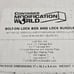 Universal Bolt On Lock Box & Lock For Cargo Trailer