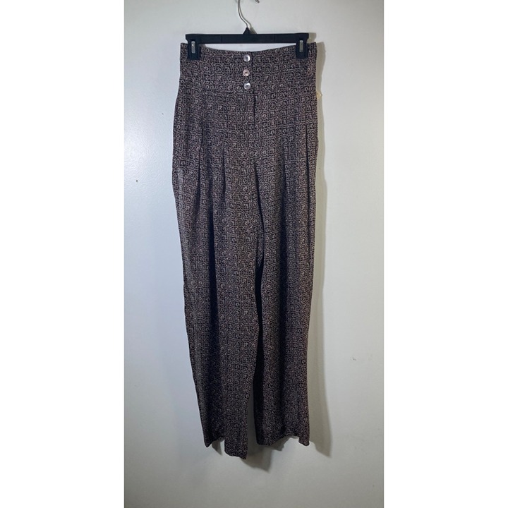 Womens Vintage Crisca Silk Blend High Waisted Sheer Pants EU36 XS 26 NWT