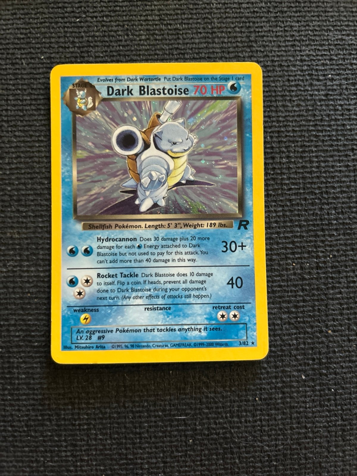 Pokemon Dark Blastoise 3/82 Team Rocket Holo
