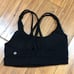 Luluemon Lulu Lemon rise Nation black yellow sports bra top workout fitness yoga