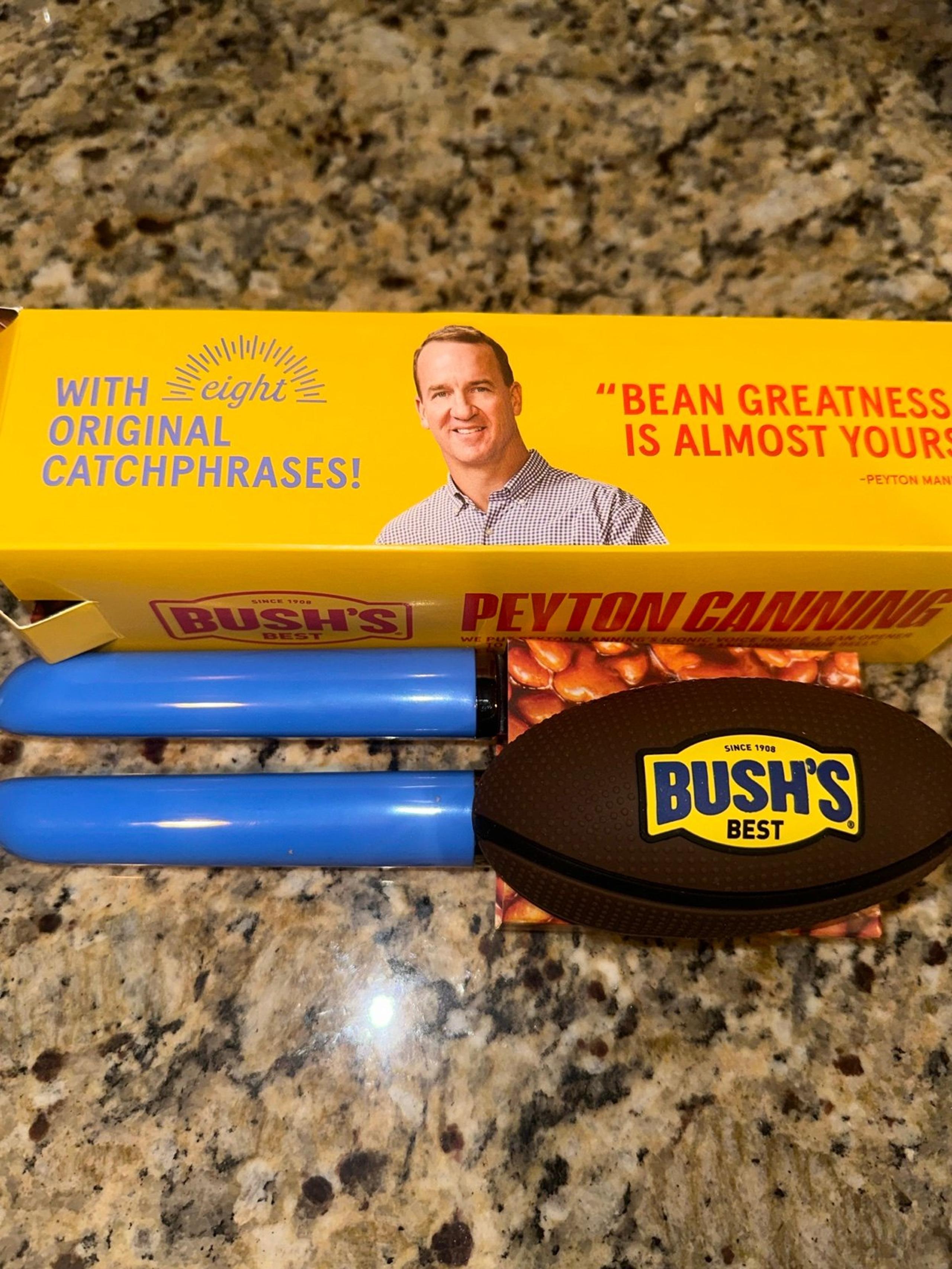 Bush Baked Beans Can Opener Peyton Manning
