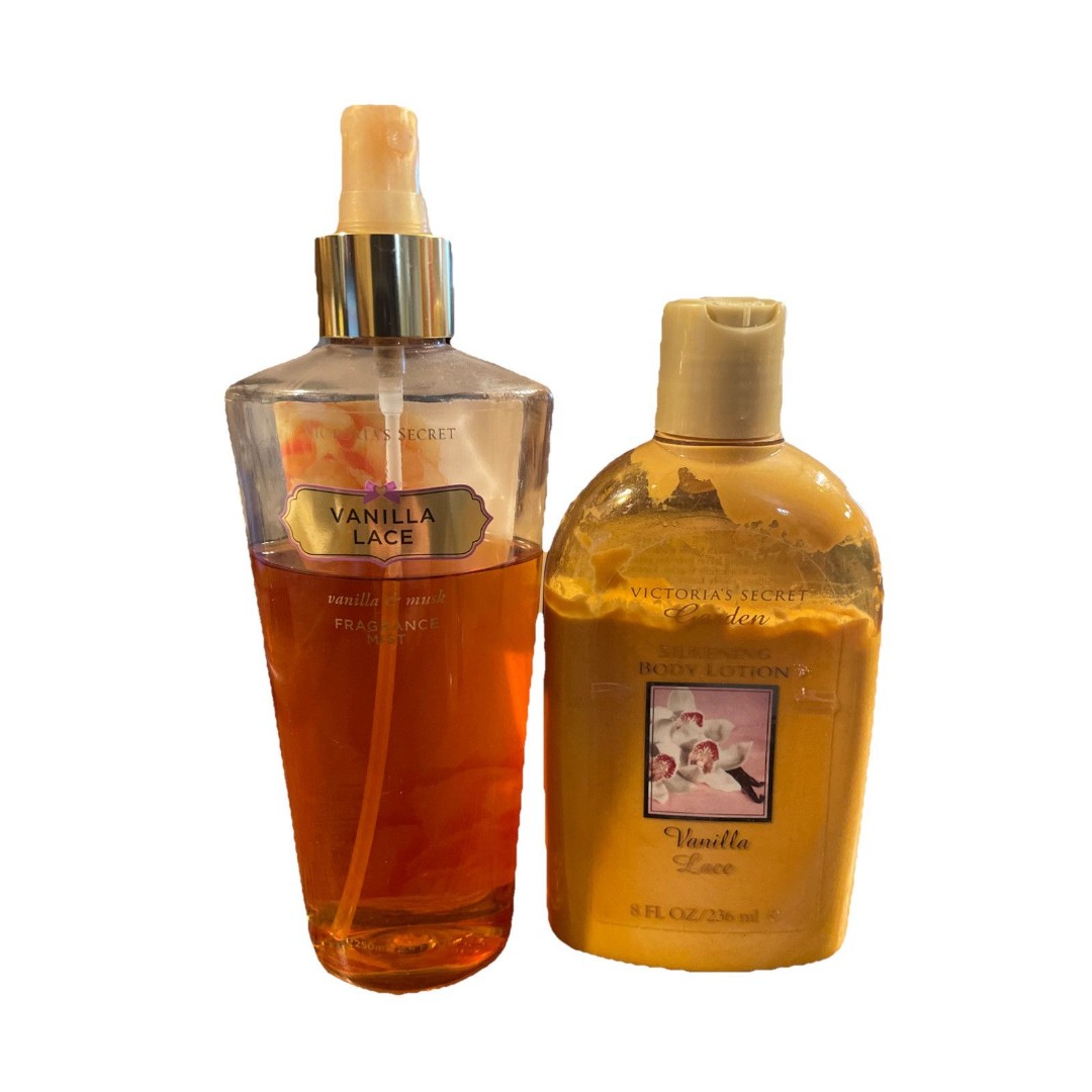 VTG victorias secret garden silkening body lotion & Fragrance Mist vanilla lace