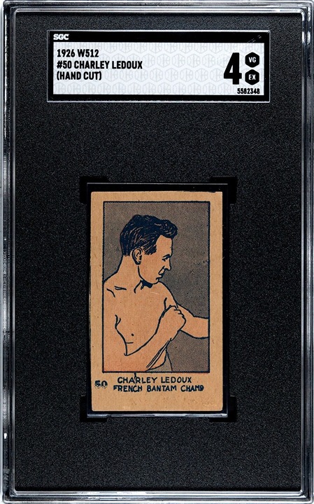 1926 W512 CHARLEY LEDOUX Boxing Strip Card #50 SGC 4 VG/EX Condition!