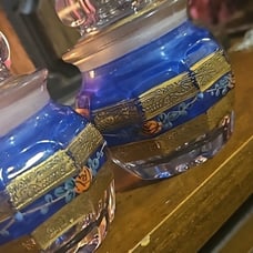 Firm ONE Rare Antique Moser glasscrystal jar BOTTOM liquidation pls appraise!