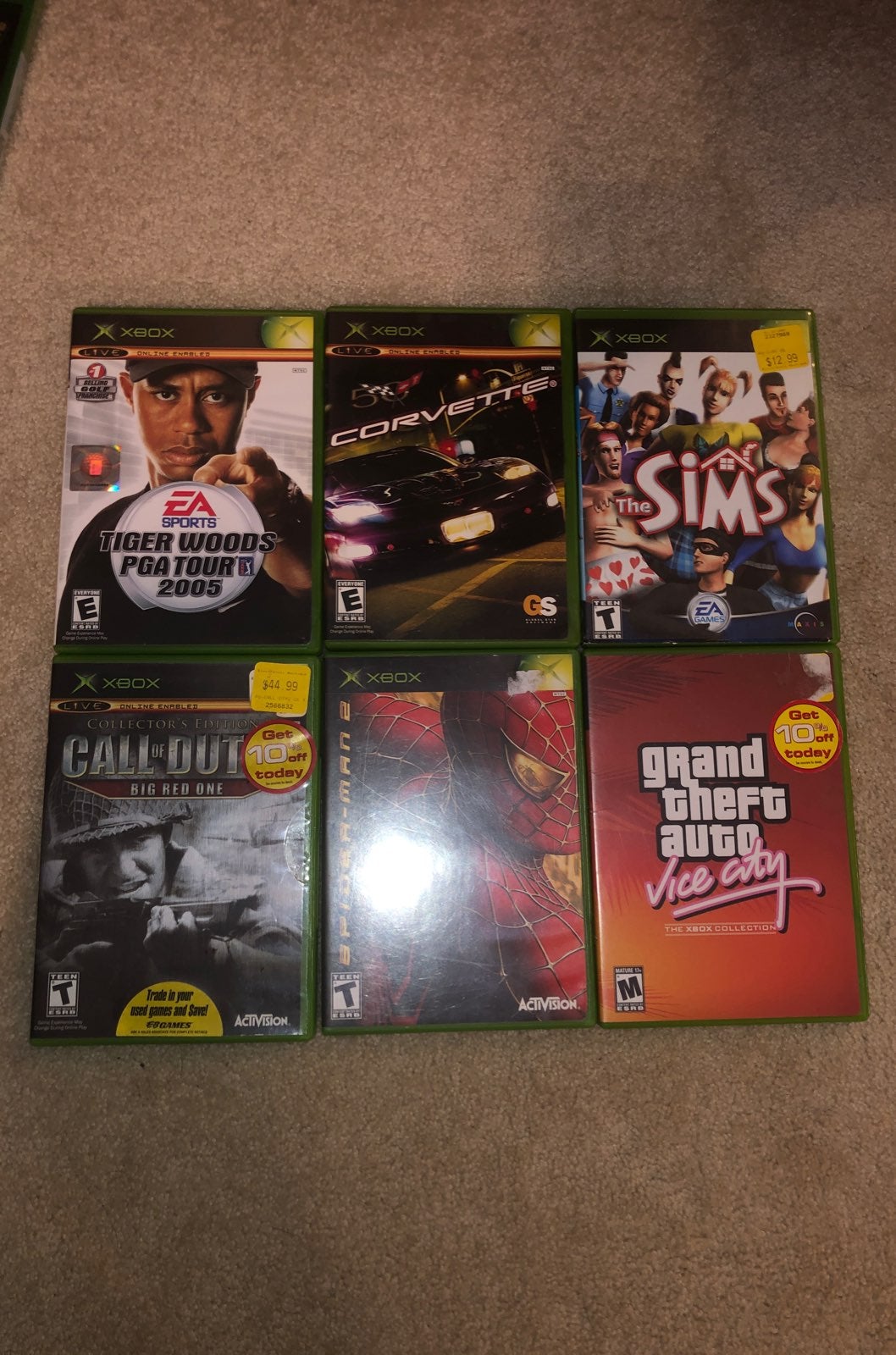 Bundle of 6 Original Xbox games
