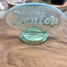 Fenton glass logo sign